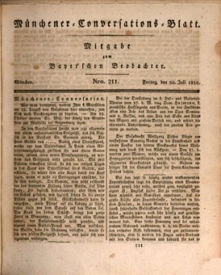 Münchener Conversations-Blatt (Bayer'scher Beobachter) Freitag 30. Juli 1830