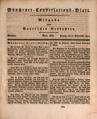 Münchener Conversations-Blatt (Bayer'scher Beobachter) Freitag 17. September 1830