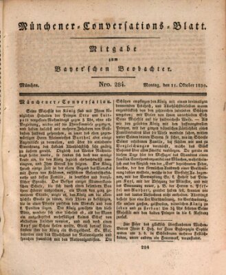 Münchener Conversations-Blatt (Bayer'scher Beobachter) Montag 11. Oktober 1830