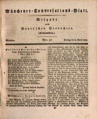 Münchener Conversations-Blatt (Bayer'scher Beobachter) Freitag 6. April 1832