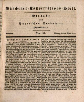 Münchener Conversations-Blatt (Bayer'scher Beobachter) Montag 23. April 1832