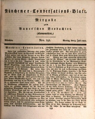Münchener Conversations-Blatt (Bayer'scher Beobachter) Montag 9. Juli 1832
