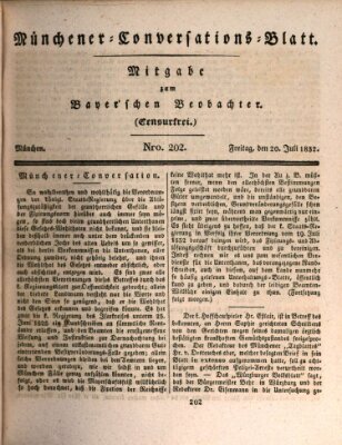 Münchener Conversations-Blatt (Bayer'scher Beobachter) Freitag 20. Juli 1832