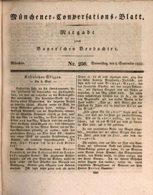 Münchener Conversations-Blatt (Bayer'scher Beobachter) Donnerstag 6. September 1832