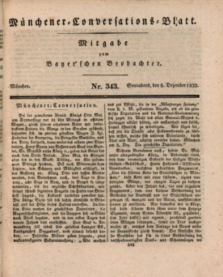 Münchener Conversations-Blatt (Bayer'scher Beobachter) Samstag 8. Dezember 1832