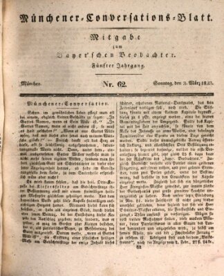 Münchener Conversations-Blatt (Bayer'scher Beobachter) Sonntag 3. März 1833