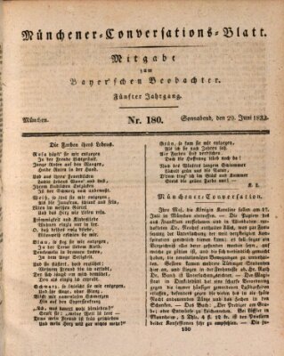 Münchener Conversations-Blatt (Bayer'scher Beobachter) Samstag 29. Juni 1833