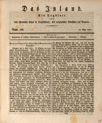 Das Inland (Deutsche Tribüne) Dienstag 10. Mai 1831