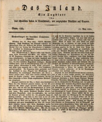 Das Inland (Deutsche Tribüne) Dienstag 17. Mai 1831