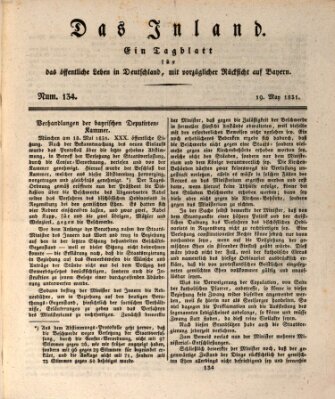 Das Inland (Deutsche Tribüne) Donnerstag 19. Mai 1831