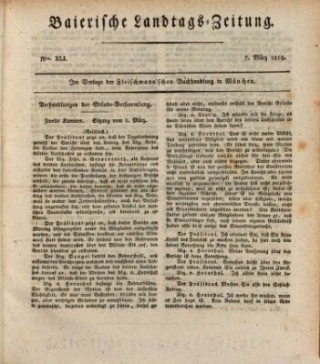 Baierische Landtags-Zeitung Sonntag 7. März 1819