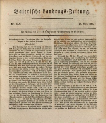 Baierische Landtags-Zeitung Mittwoch 10. März 1819