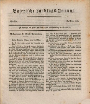 Baierische Landtags-Zeitung Dienstag 16. März 1819