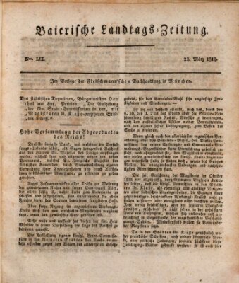 Baierische Landtags-Zeitung Dienstag 23. März 1819