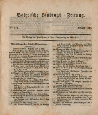 Baierische Landtags-Zeitung Donnerstag 6. Mai 1819