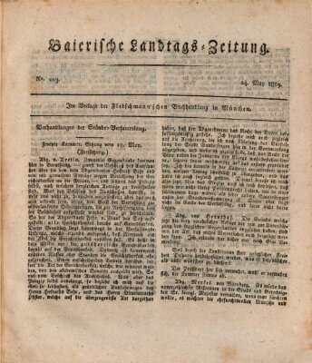 Baierische Landtags-Zeitung Montag 24. Mai 1819