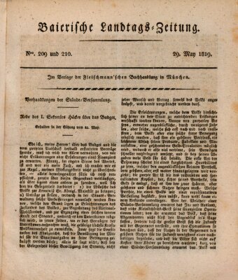 Baierische Landtags-Zeitung Samstag 29. Mai 1819