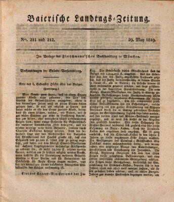 Baierische Landtags-Zeitung Samstag 29. Mai 1819