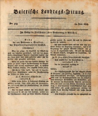 Baierische Landtags-Zeitung Dienstag 29. Juni 1819