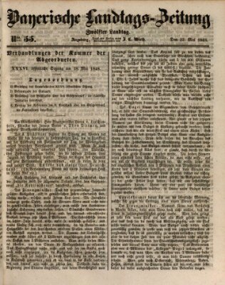 Bayerische Landtags-Zeitung Montag 22. Mai 1848