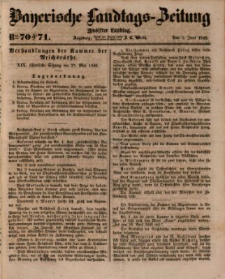 Bayerische Landtags-Zeitung Montag 5. Juni 1848