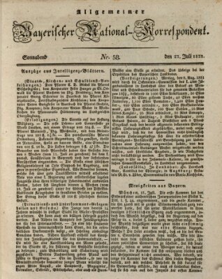 Allgemeiner bayerischer National-Korrespondent Samstag 23. Juli 1831