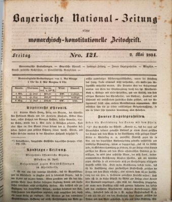 Bayerische National-Zeitung Freitag 2. Mai 1834