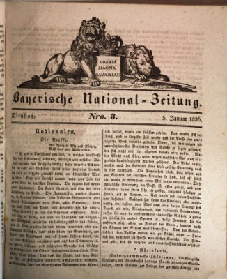 Bayerische National-Zeitung Dienstag 5. Januar 1836