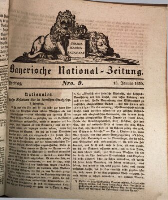 Bayerische National-Zeitung Freitag 15. Januar 1836
