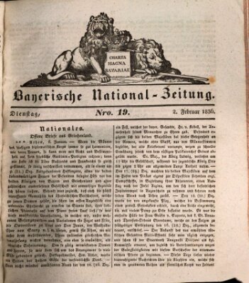 Bayerische National-Zeitung Dienstag 2. Februar 1836