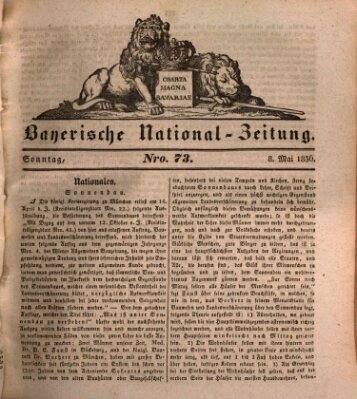 Bayerische National-Zeitung Sonntag 8. Mai 1836