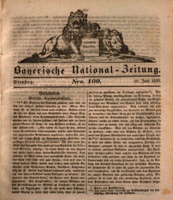 Bayerische National-Zeitung Dienstag 28. Juni 1836
