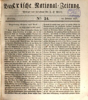 Bayerische National-Zeitung Freitag 10. Februar 1837