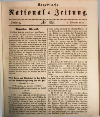 Bayerische National-Zeitung Freitag 2. Februar 1838