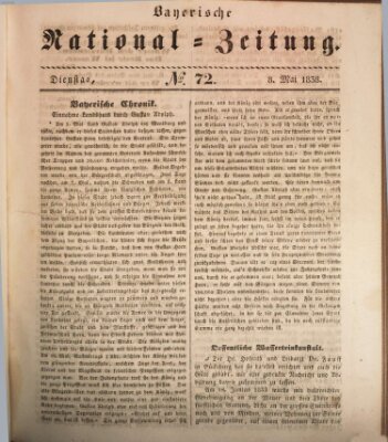 Bayerische National-Zeitung Dienstag 8. Mai 1838