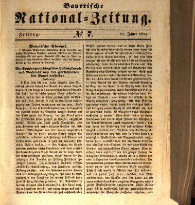 Bayerische National-Zeitung Freitag 11. Januar 1839