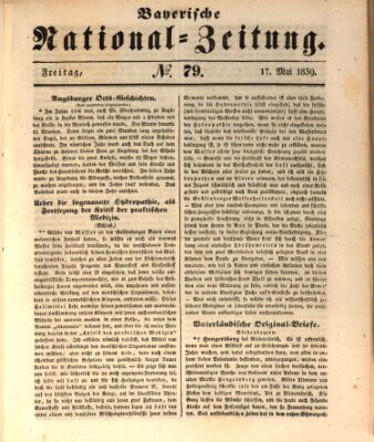 Bayerische National-Zeitung Freitag 17. Mai 1839
