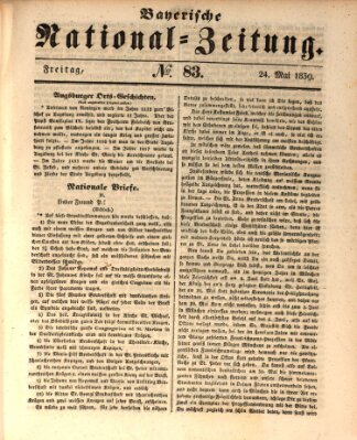 Bayerische National-Zeitung Freitag 24. Mai 1839