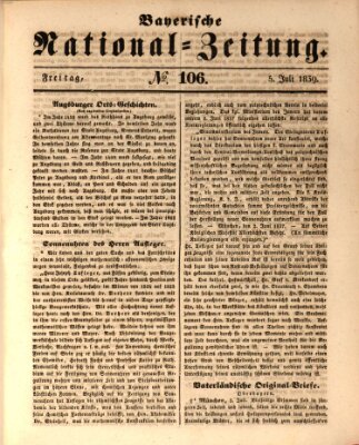 Bayerische National-Zeitung Freitag 5. Juli 1839