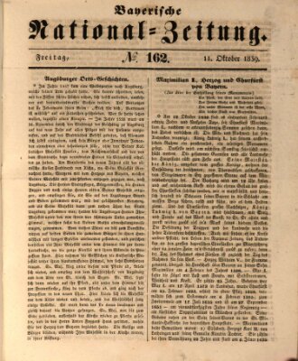 Bayerische National-Zeitung Freitag 11. Oktober 1839
