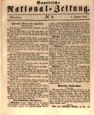 Bayerische National-Zeitung Sonntag 5. Januar 1840
