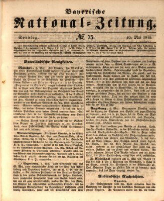 Bayerische National-Zeitung Sonntag 10. Mai 1840
