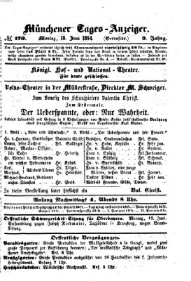 Münchener Tages-Anzeiger Montag 19. Juni 1854