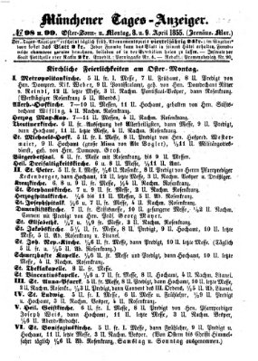 Münchener Tages-Anzeiger Sonntag 8. April 1855