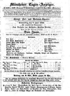 Münchener Tages-Anzeiger Donnerstag 7. Juni 1855