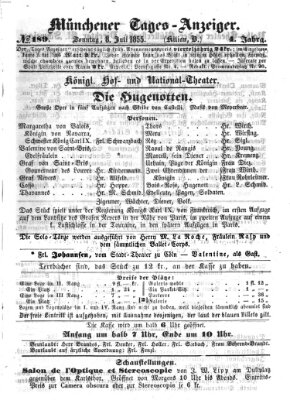 Münchener Tages-Anzeiger Sonntag 8. Juli 1855