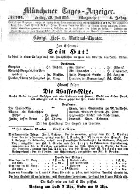 Münchener Tages-Anzeiger Freitag 20. Juli 1855
