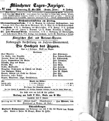 Münchener Tages-Anzeiger Donnerstag 15. Mai 1856