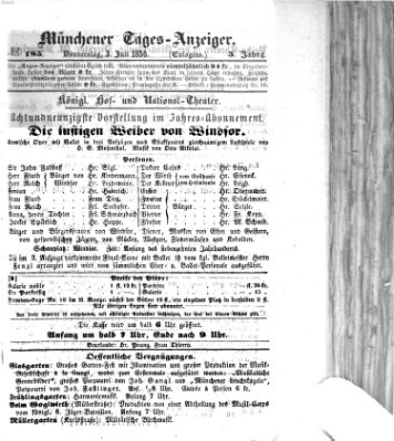 Münchener Tages-Anzeiger Donnerstag 3. Juli 1856