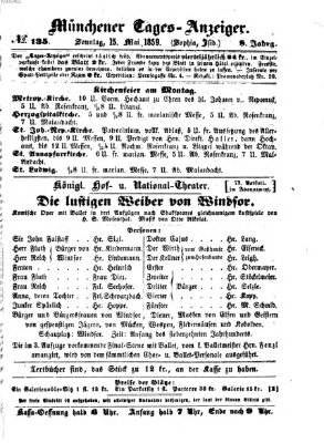 Münchener Tages-Anzeiger Sonntag 15. Mai 1859